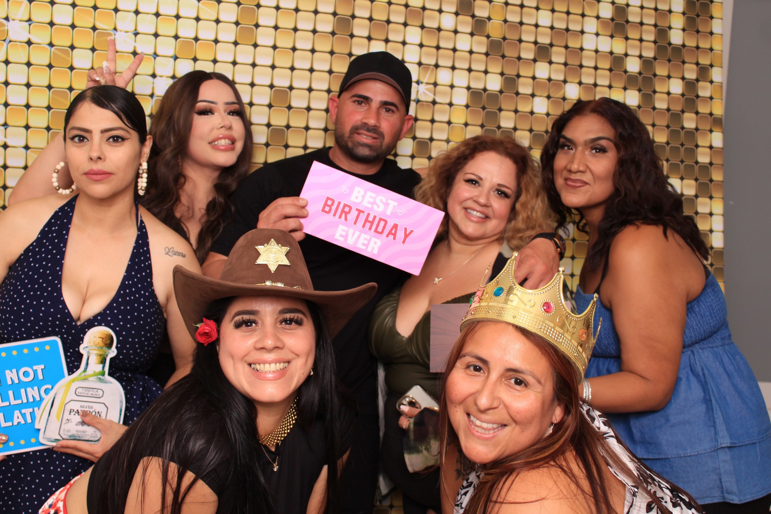 Birthday party group photo booth in Las Vegas