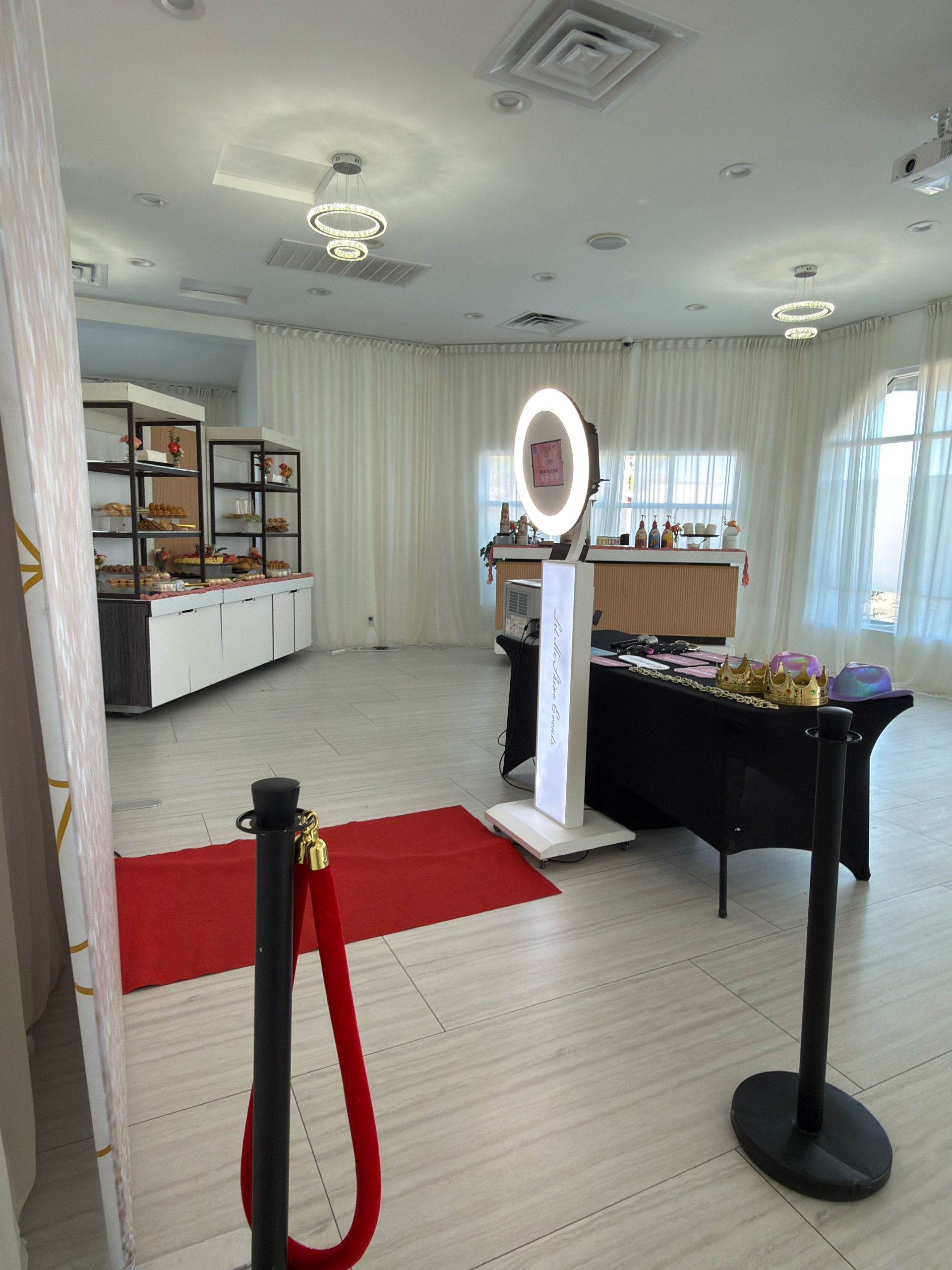 Guests using the digital drop-off photo booth in Las Vegas
