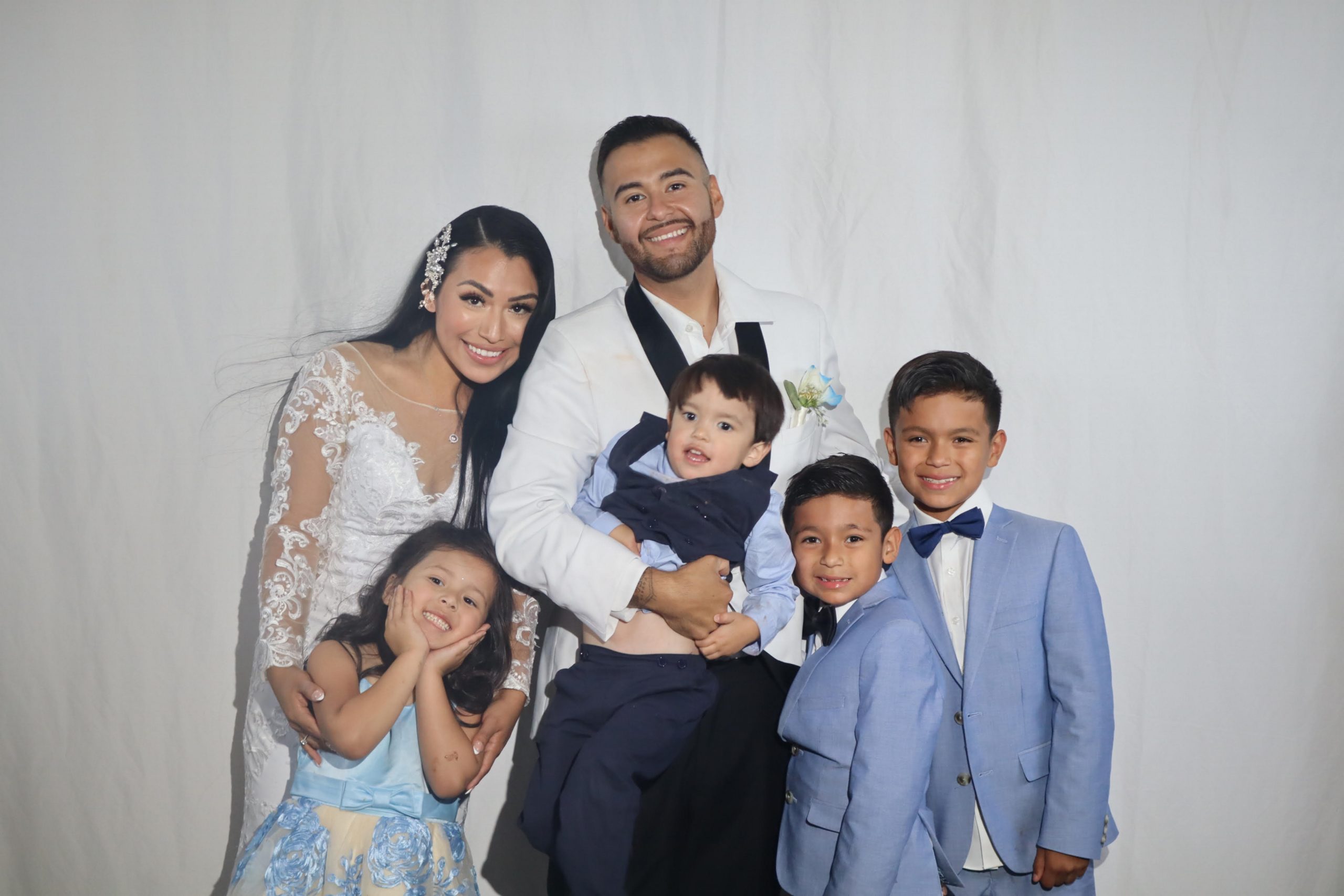 Guests celebrating at a Let Me Shine Events photo booth in Las Vegas