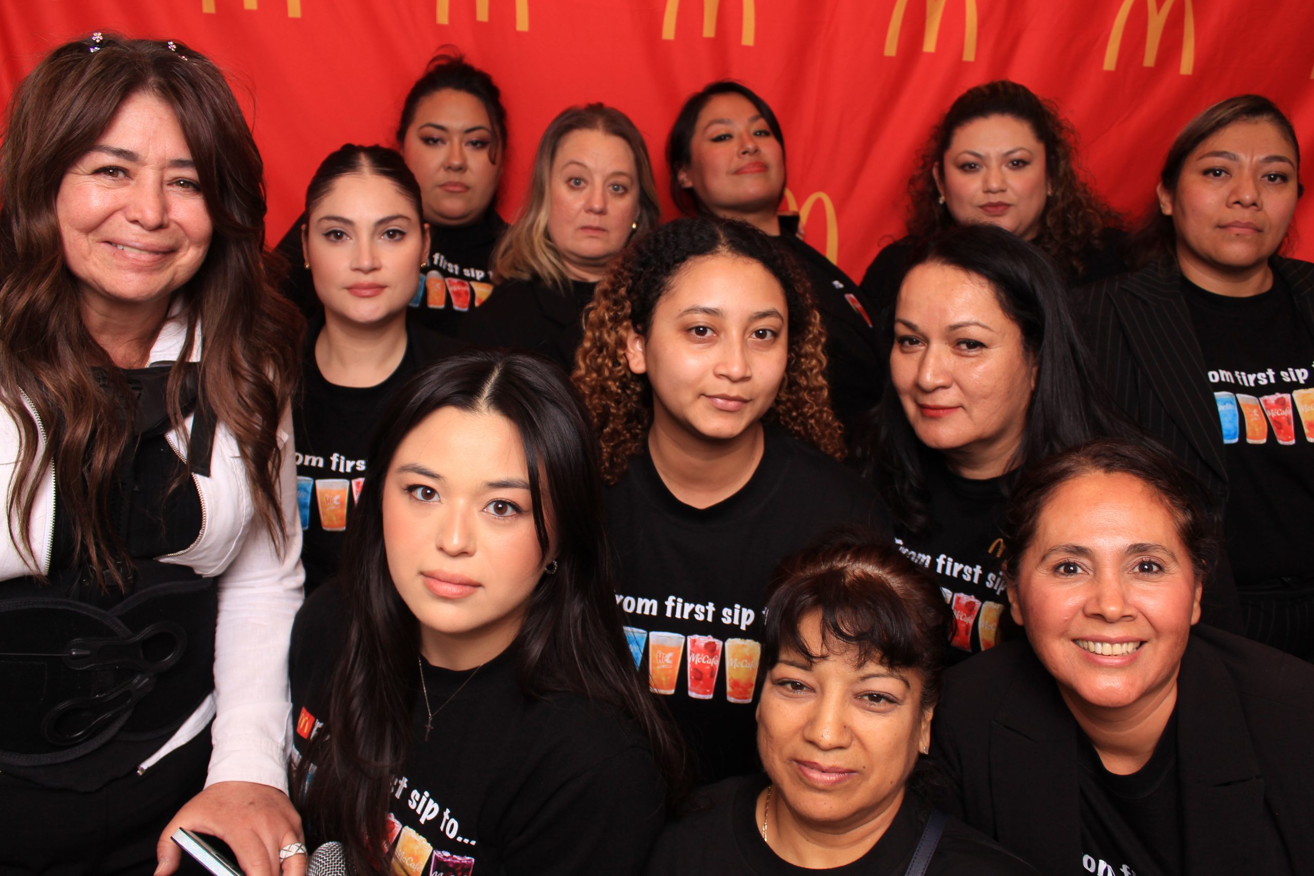 Large corporate group photo booth in Las Vegas