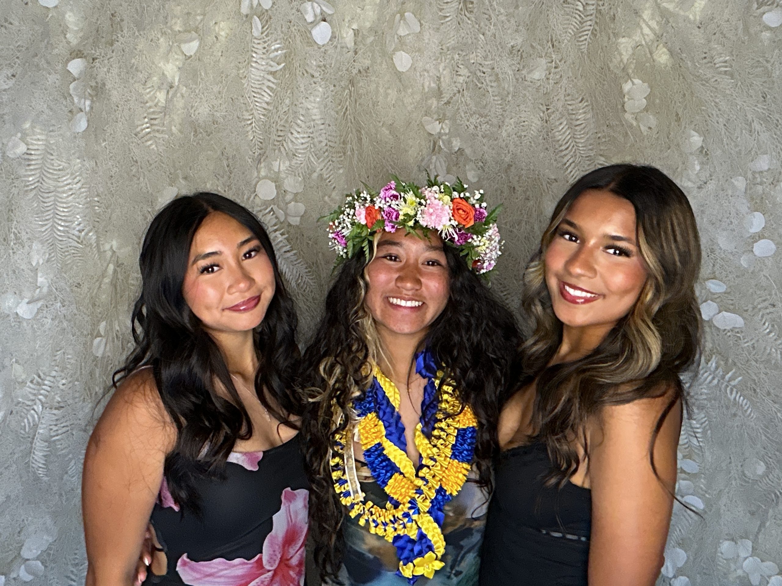 Graduation photo booth with flower crown in Las Vegas